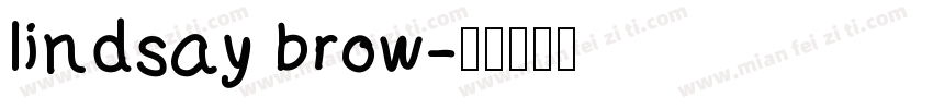 lindsay brow字体转换